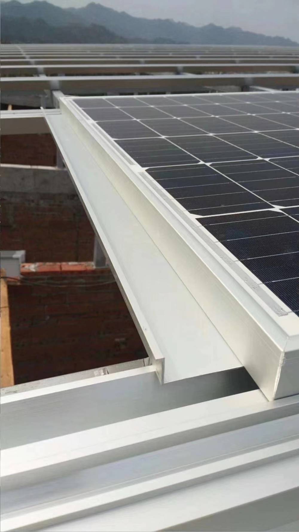 光伏防水支架铝合金防水导轨bipv