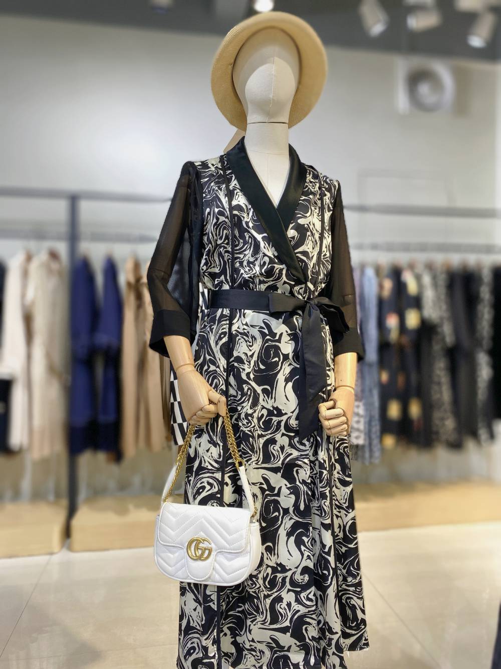 深圳南油女装masilier醋酸连衣裙品牌折扣女装批发市场女装开店拿货的