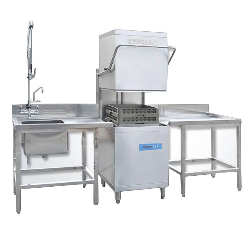 新麦全自动洗碗机swd900酒店餐厅刷碗机揭盖式洗碗机器商用图片查看