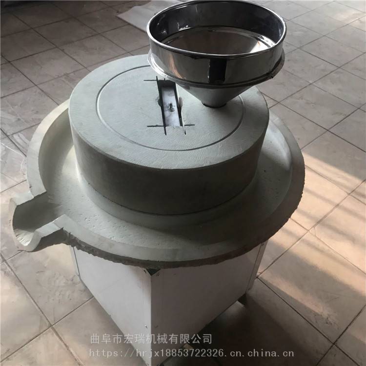 双鸭山商用石磨香油机 石磨加工 原汁原味香油电动石磨 芝麻酱石磨