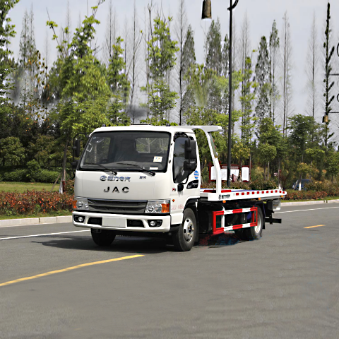 国六江淮康铃h5蓝牌道路救援清障车全柴122马力3吨上装4吨卷扬图片