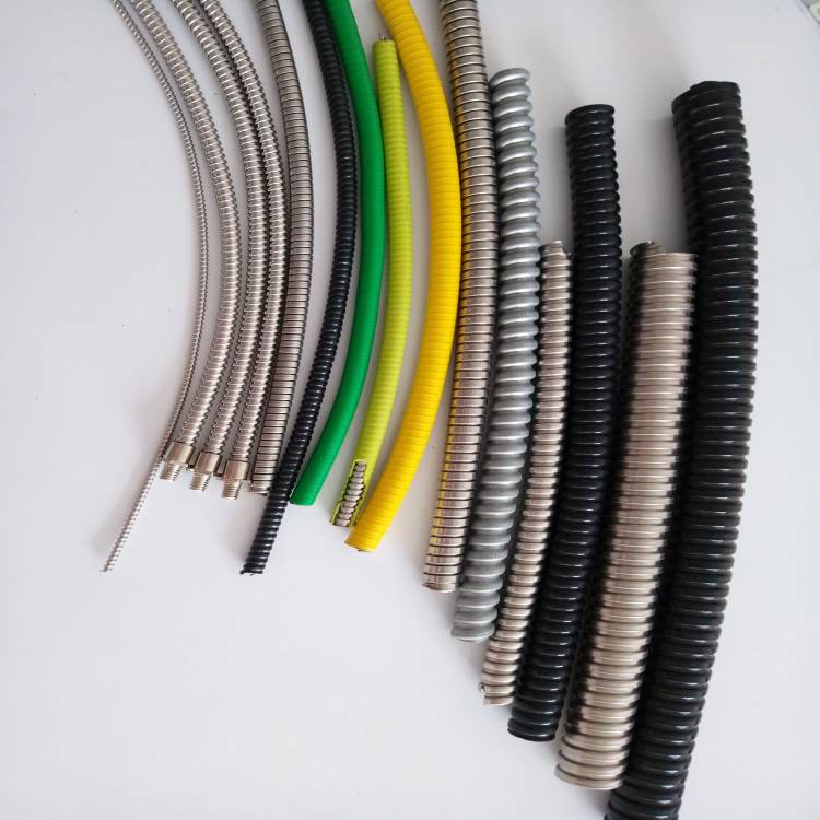 保护线缆dn70单扣镀锌包塑金属软管阻燃绝缘穿线波纹管