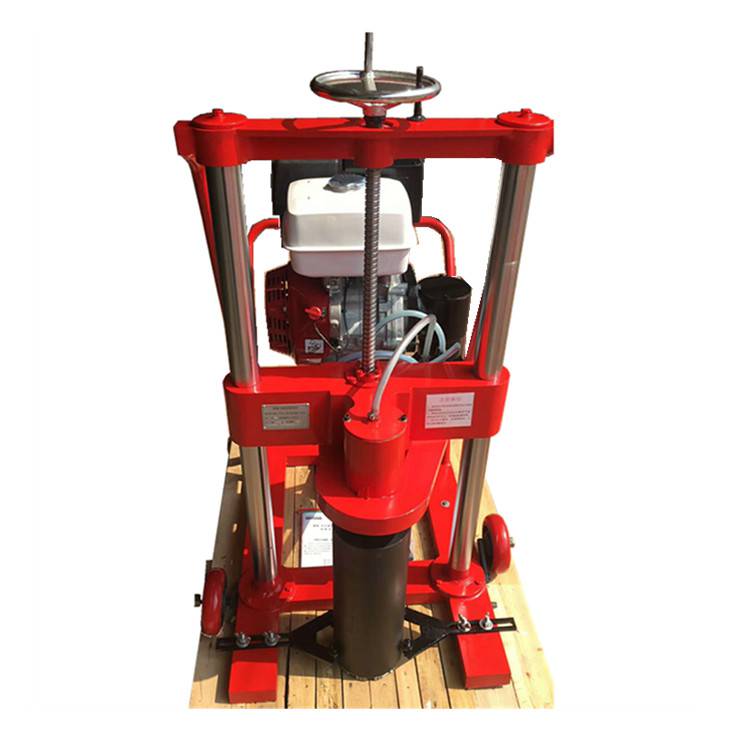 汽油水钻机金刚石薄壁钻头取芯机公路钻孔取芯机