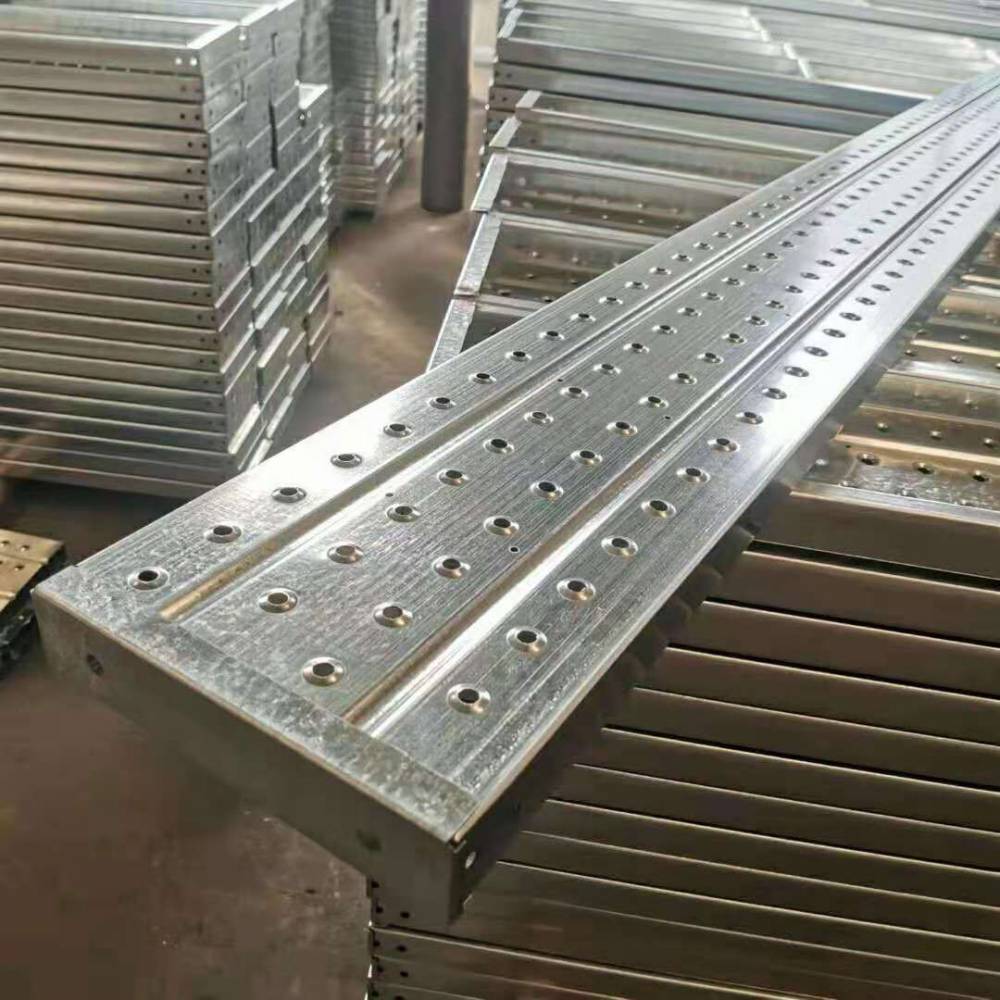 钢跳板规格型号250x50四米镀锌跳板挂钩踏板钢制脚手板