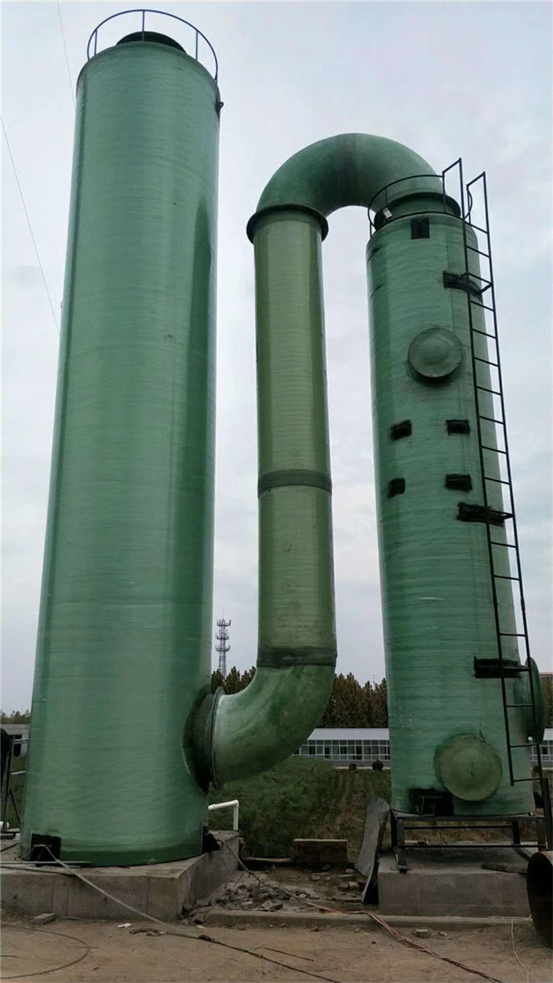 加工定制大型不锈钢脱硫塔工业有机废气处理设备环保运维