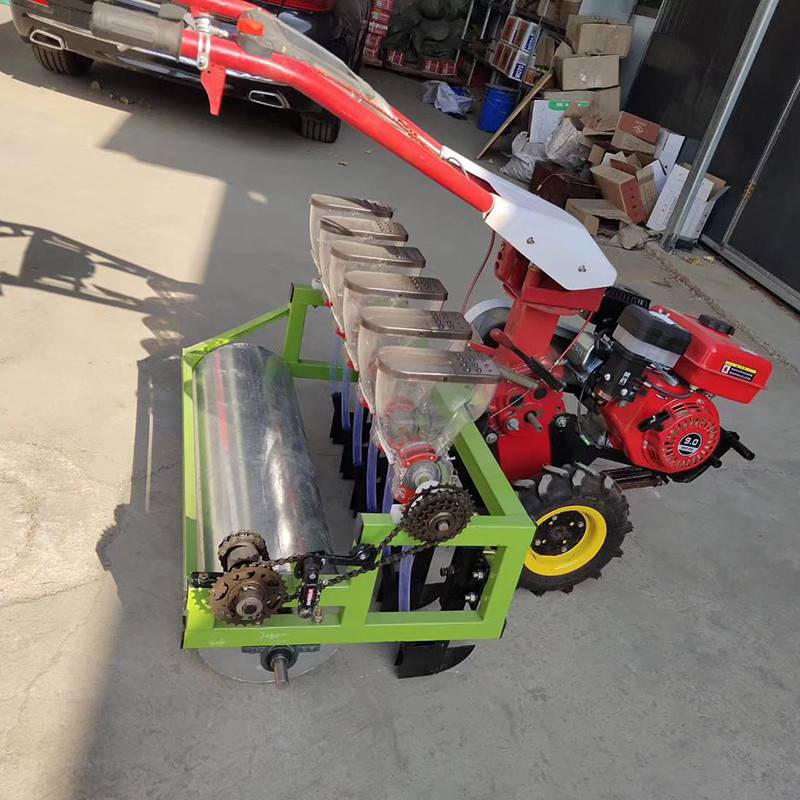 油菜白鲜皮播种机小型手推香菜播种机htsc9水肥一体化设备