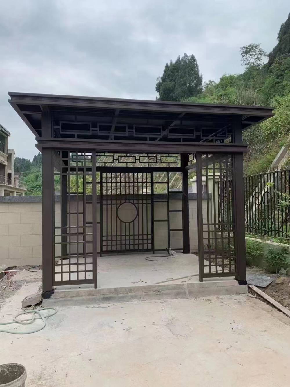 铝合金凉亭新中式凉亭新中式阳光房中式铝合金亭子