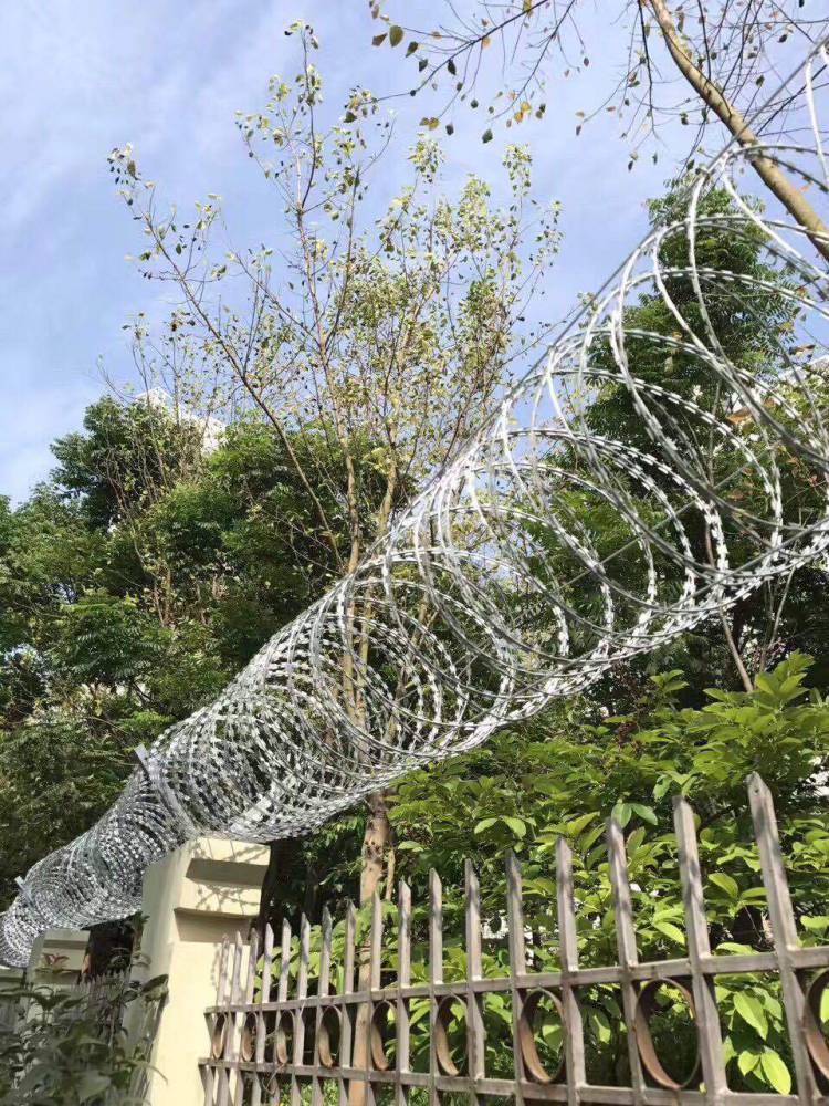 304不锈钢刀片刺网成都销售厂家小区围墙防盗网防爬刺刀片防盗刺