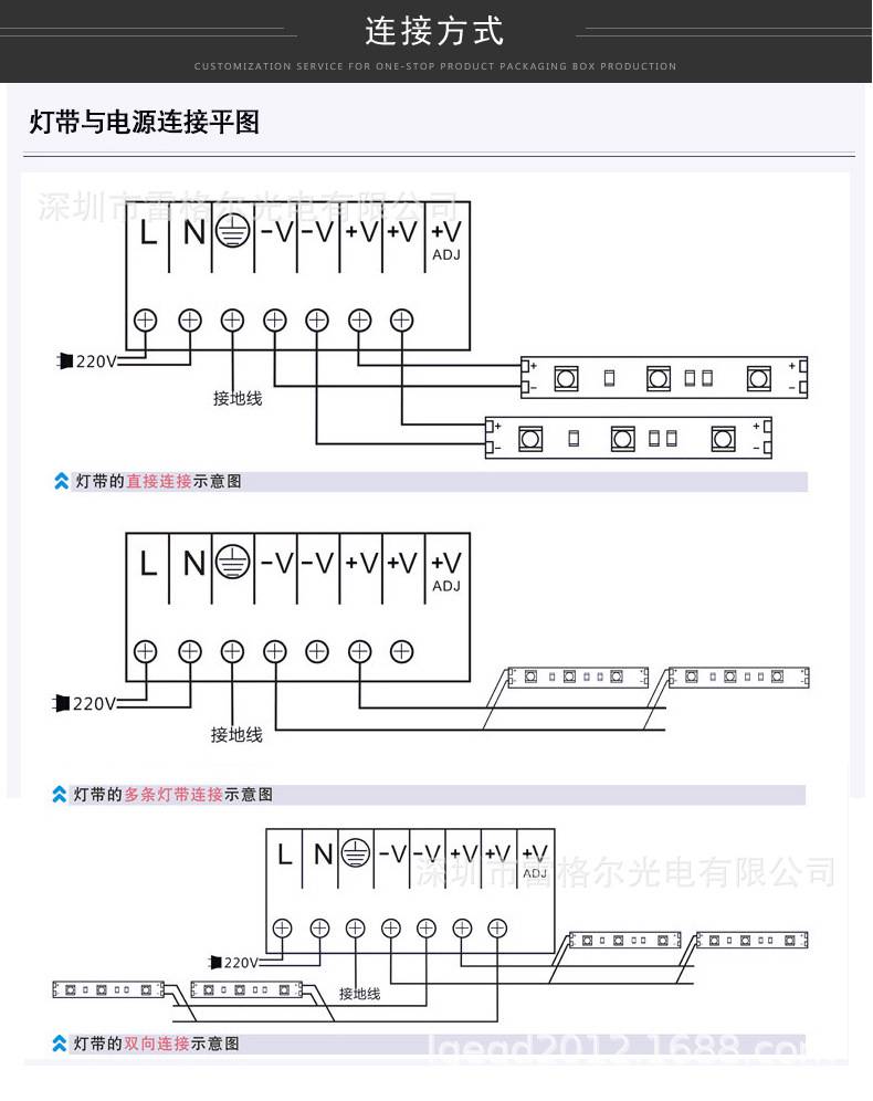 四线轨道灯接线图图片