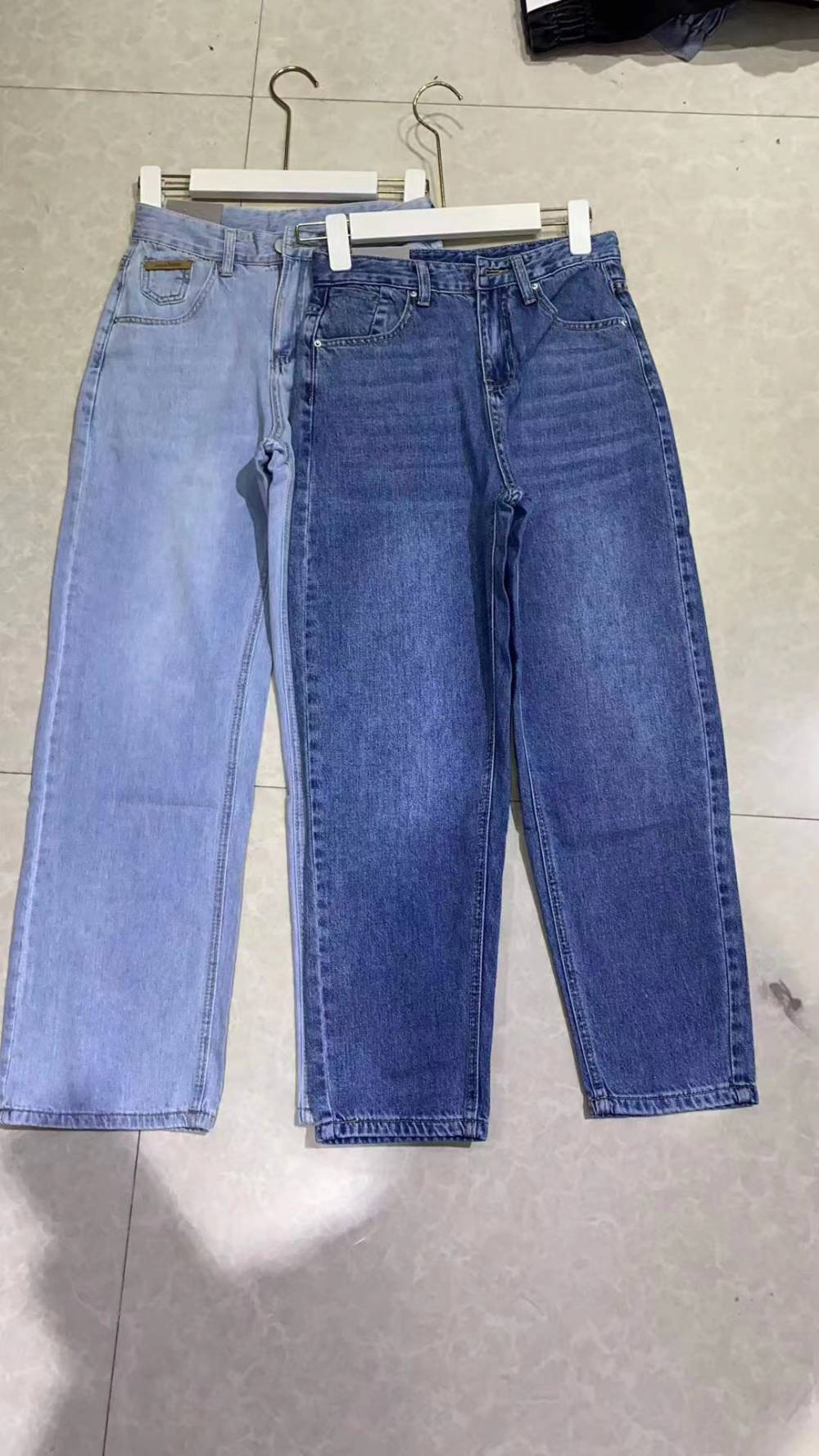 云南大理服装城韩版女士牛仔9分裤10元童装批发赶集绣花女高腰7分裤