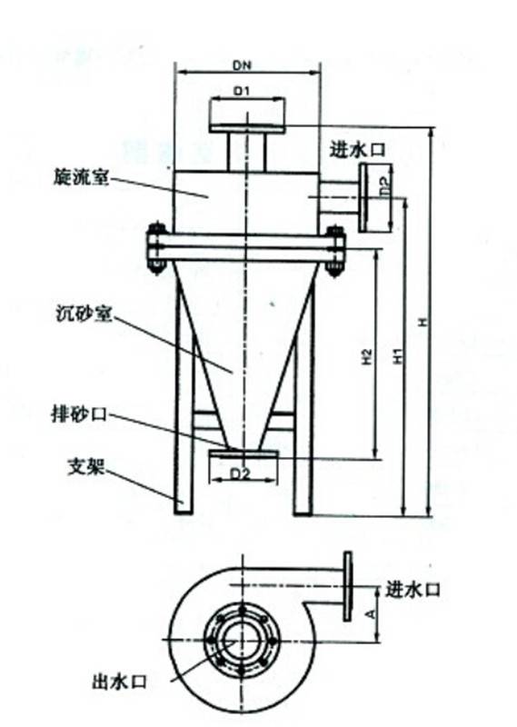 井水除砂旋流除污器泸州旋流除沙器厂家