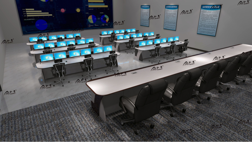 应急指挥中心控制台指挥台座席操作台监控台调度操作台家具