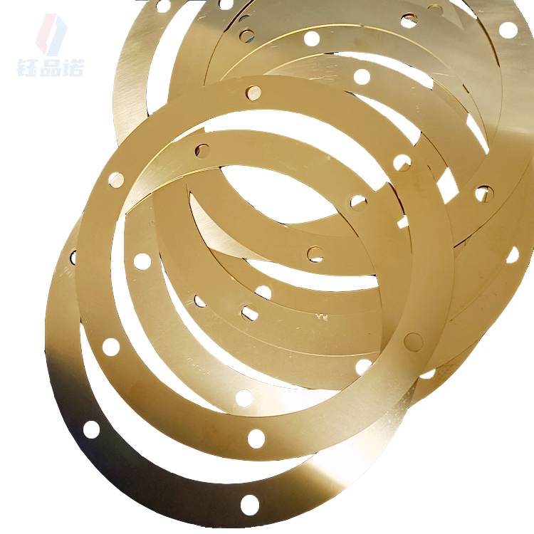 01mm黄铜垫片黄铜连接片铜弹片紫铜超薄垫加工0205毫米