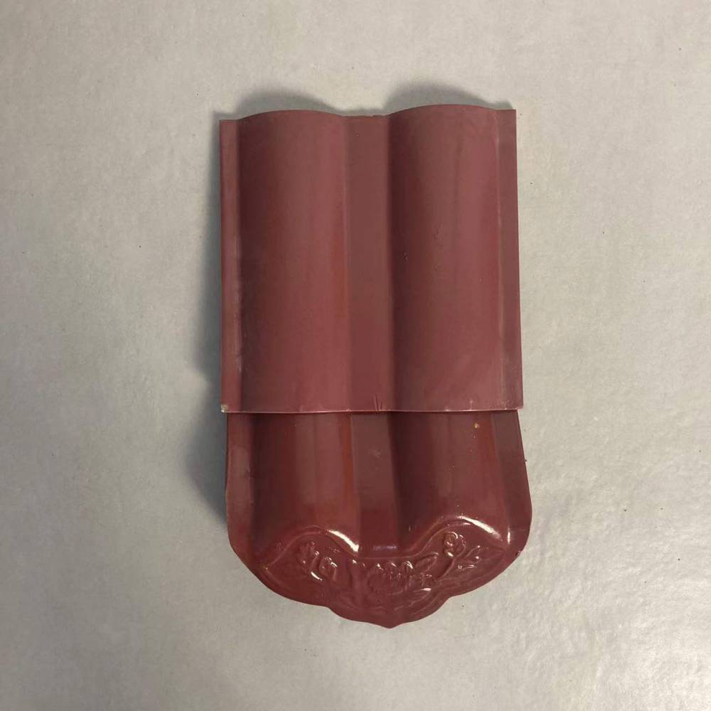 全瓷双筒瓦波纹瓦老式洋房别墅屋面屋顶琉璃瓦防水隔热双拱曲瓦