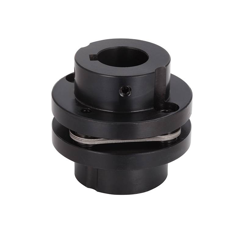 dnt45号钢台阶式单膜片键槽顶丝联轴器