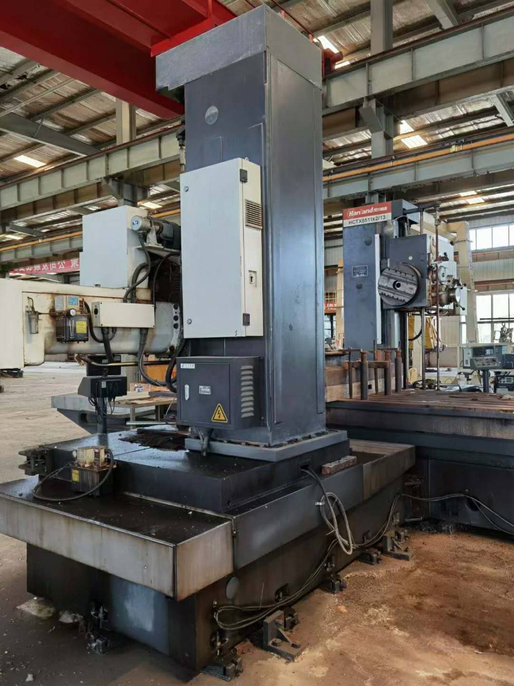 出售二手汉川hctx6511x213数显卧式双面镗铣二手双面对头镗