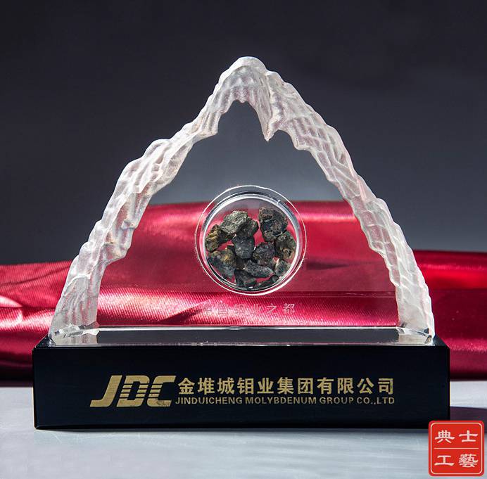 汕尾水晶品项目投产仪式礼品定制竣工庆典活动纪念牌定做厂家