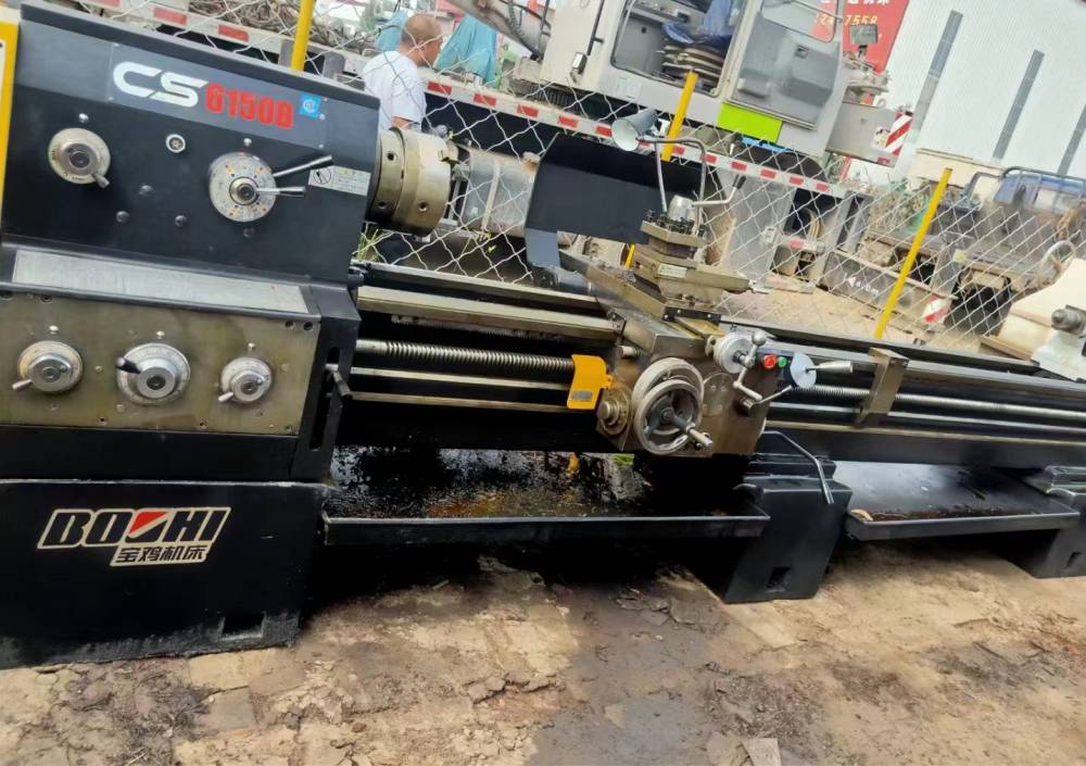处理二手宝鸡cs6150bx3米卧式车床二手宝鸡6150普车图片