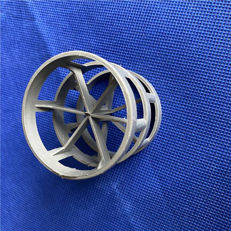 厂家多规格鲍尔环填料pvc鲍尔环cpvc材质鲍尔环填料