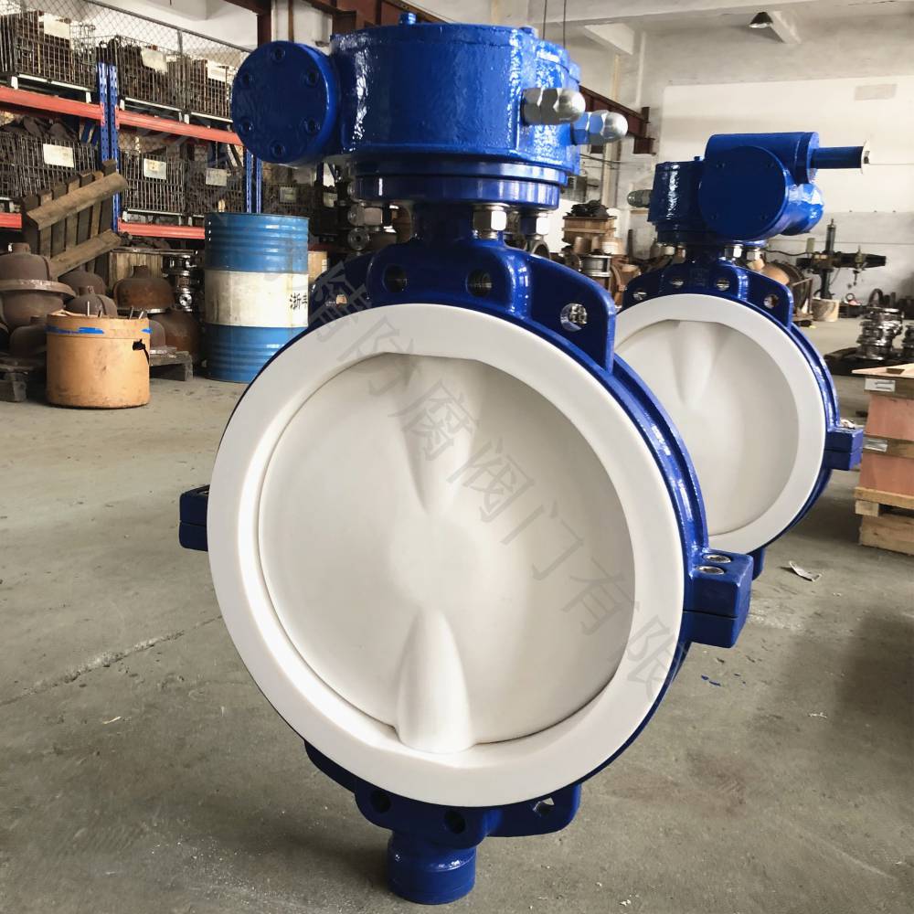 d371f4钢衬四氟蝶阀防腐衬氟蝶阀厂家出口标准