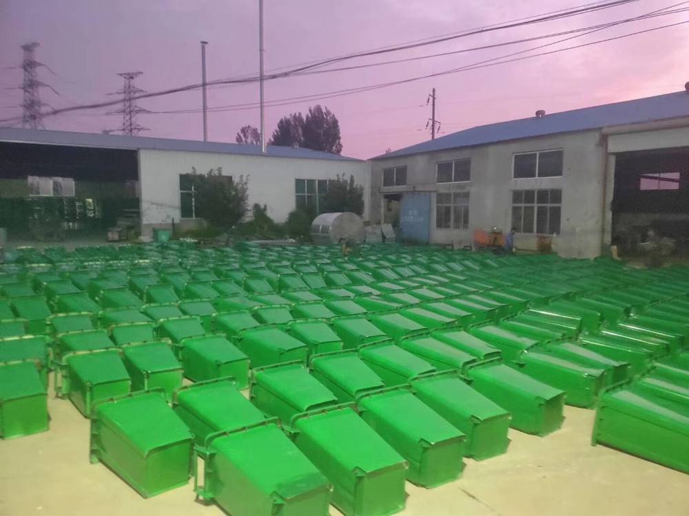 黑河挂壁挂车垃圾桶 小区物业垃圾桶图片