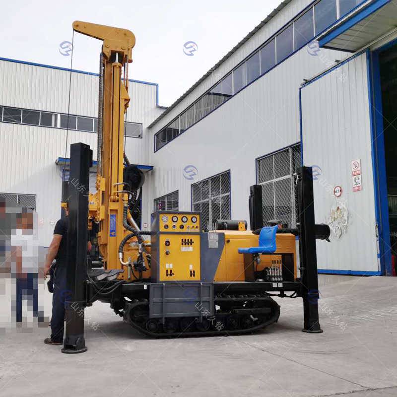 小型履带式水井钻机fyx200气动打井机200米家用钻井机