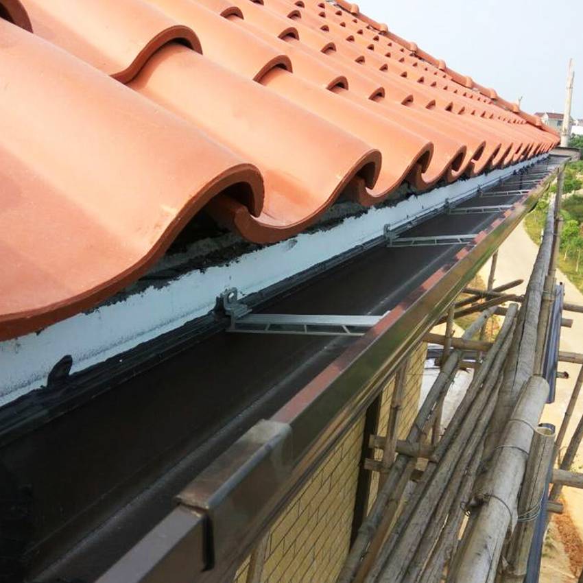 云南德宏成品檐沟彩铝天沟排水槽k型天沟落水管