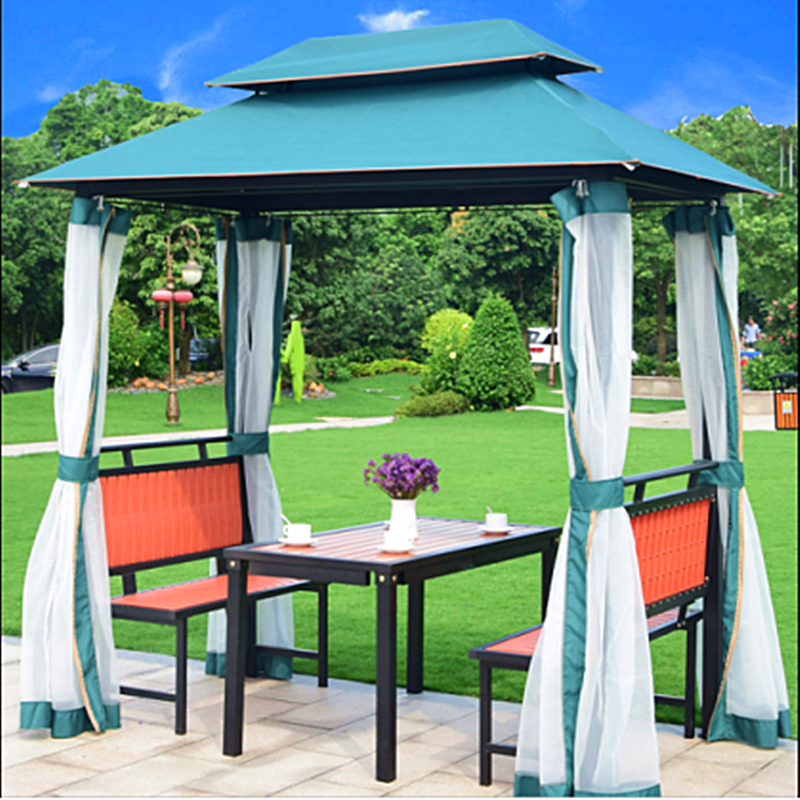 户外凉亭四柱亭庭院帐篷茶水凉亭烧烤亭阳台雨棚遮阳蓬农家乐帐篷