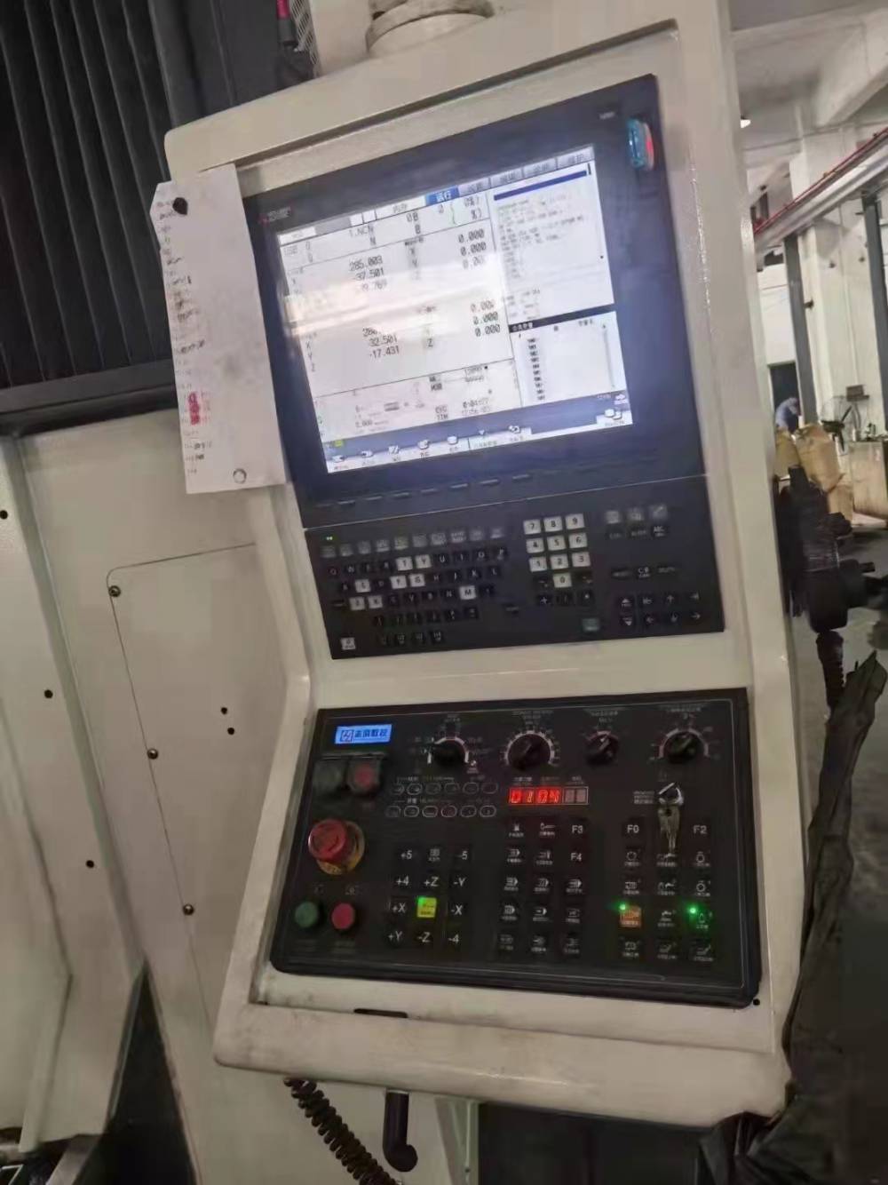 处理二手志远2017龙门加工中心三菱m80系统