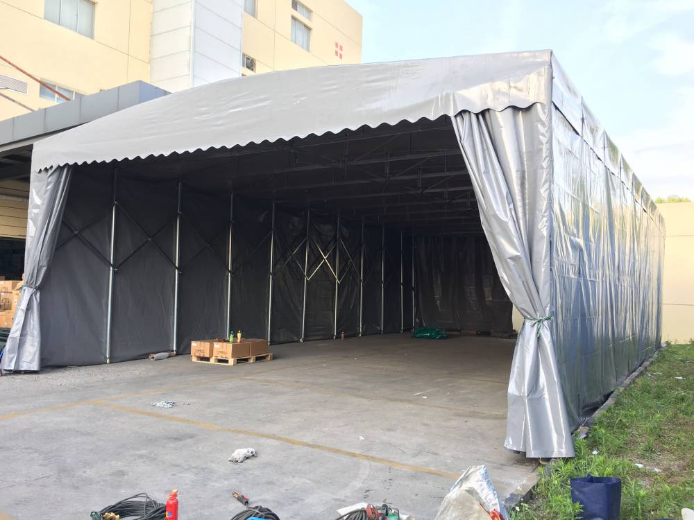 安徽停车蓬 移动棚子伸缩式遮阳棚 ***