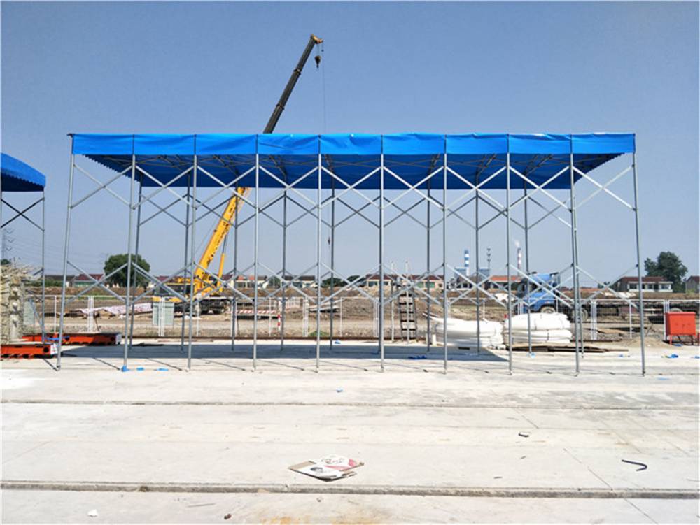 伸缩雨棚地摊移动遮阳篷遮雨棚仓库储物遮雨棚遮阳挡雨