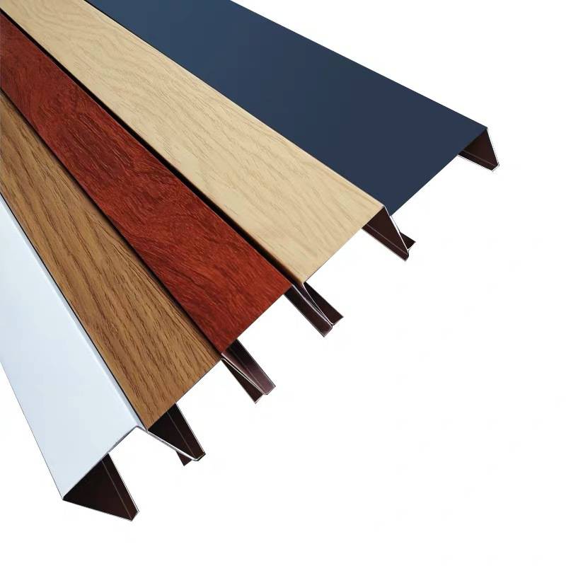 厂家木纹u型方通铝方管幕墙隔断铝方通吊顶格栅天花门头铝单板商场