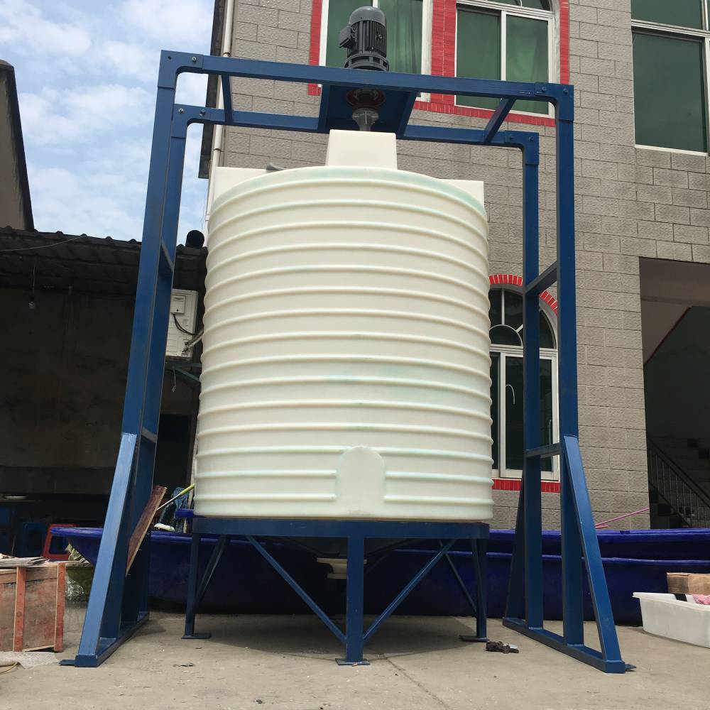 5000l锥底塑料储罐5吨尖底沉淀水箱ro浓水锥形罐