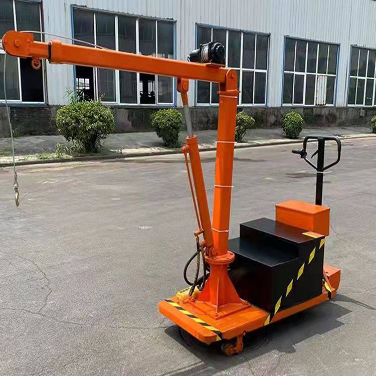 可移动吊装机微型悬臂吊可旋转液压提升机500kg猛士机械