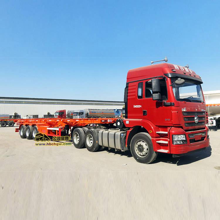 昌骅定制集装箱骨架半挂车 20尺40尺集装箱骨架运输车