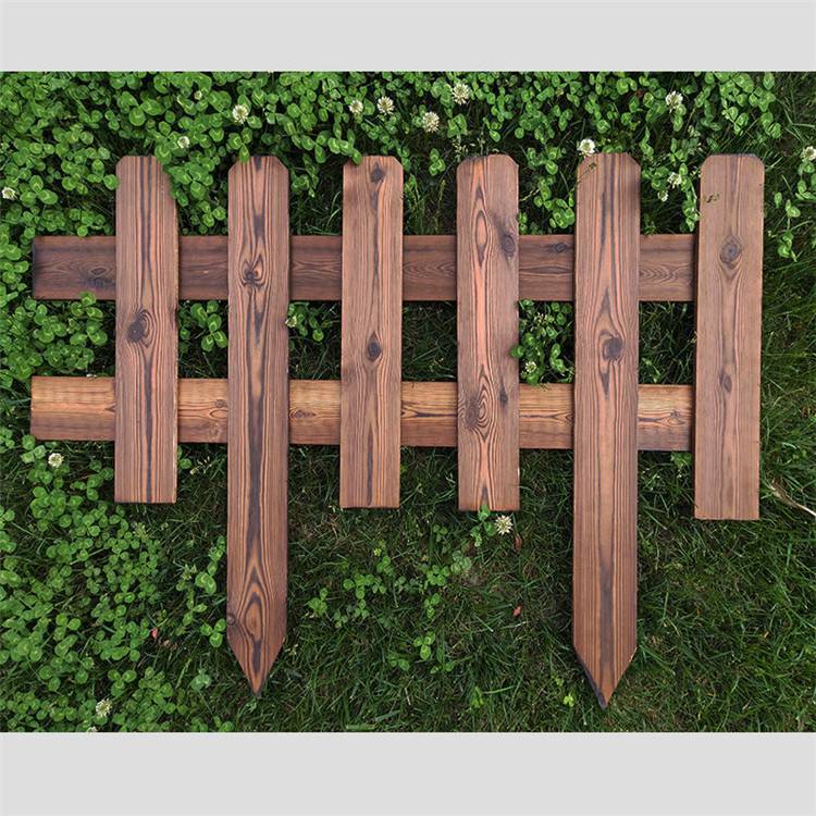 佳星花坛木质围栏出售碳化防腐木围栏长期供应