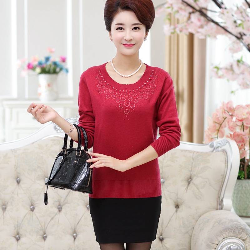 水貂绒毛衣女式针织衫流行热卖网红服装批发秋冬圆领男士针织衫