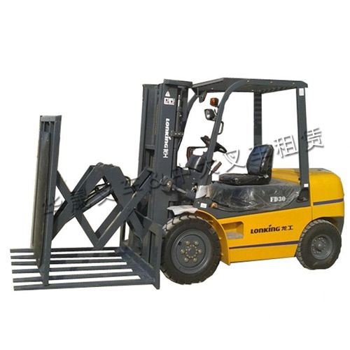 青岛斗山3吨电动叉车改造卡斯卡特双托盘搬运器叉车属具加工改装