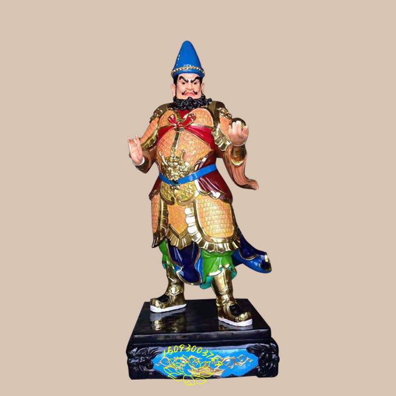 宗教佛像用品五道大使爷神像五道将军图片彩绘托塔雕像