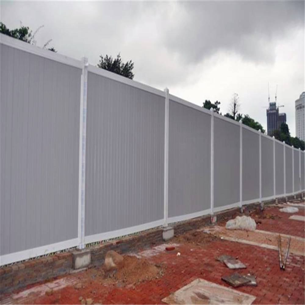 工程施工透视围挡亚克力板防冲击围挡彩钢板围挡