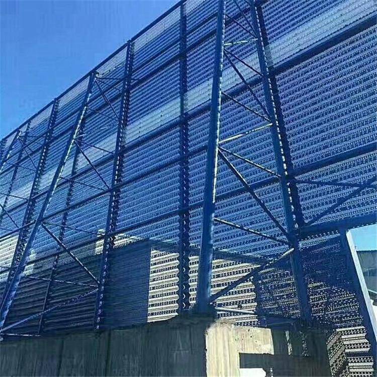 鸿翔防风抑尘网 挡风抑尘墙整体施工 基础钢架一体