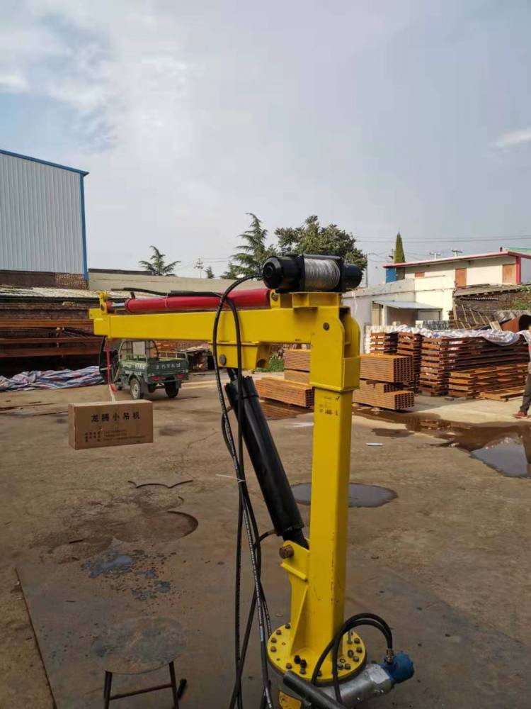 低噪装载移动车用吊臂旋转起重自动全液压三吨小型吊机