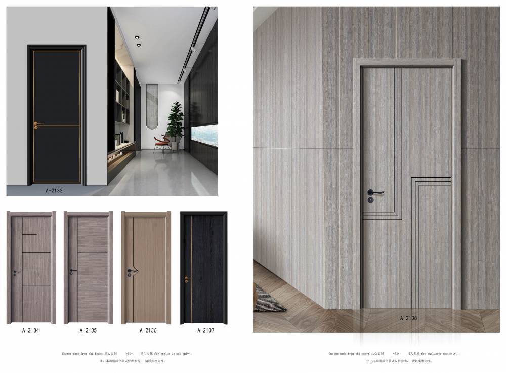 定制实木烤漆门画册设计轻奢无漆木门图册制作免漆生态门彩页印刷