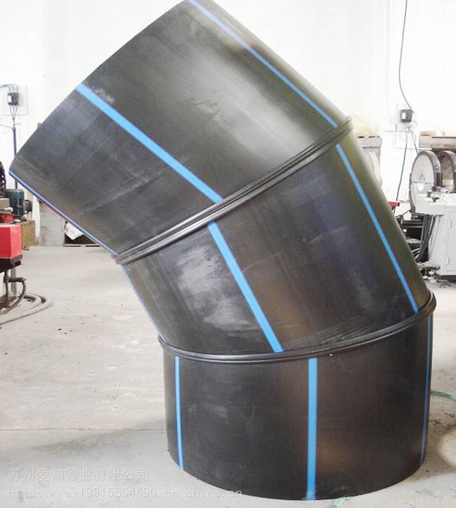 上海青浦供应注塑pe45度弯头90度大弯11016