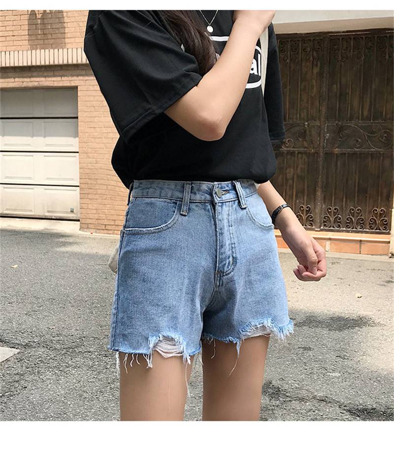 增城便宜女牛仔短裤次去义乌小量进货女式摆摊热卖T恤夏装