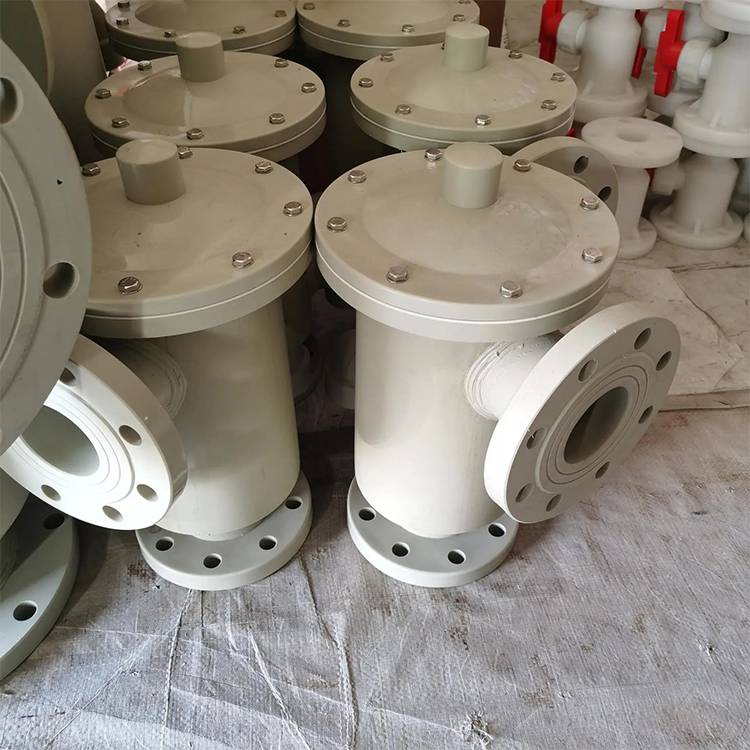 pph单向呼吸阀塑料pp单吸阀带接管法兰口单呼阀