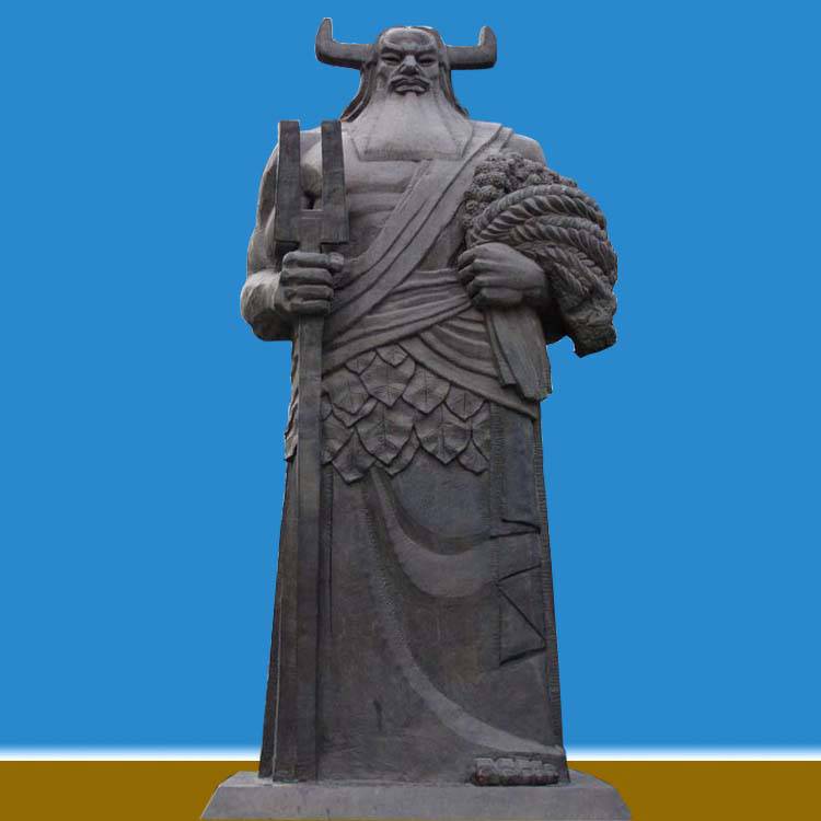 铜雕神农像纯铜炎帝神农氏雕塑广场纪念摆件万森雕塑定制人物铜雕像