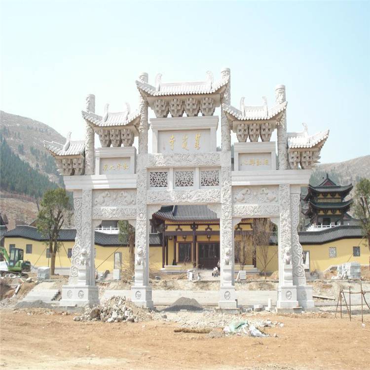 屯溪精雕石牌坊现场测量