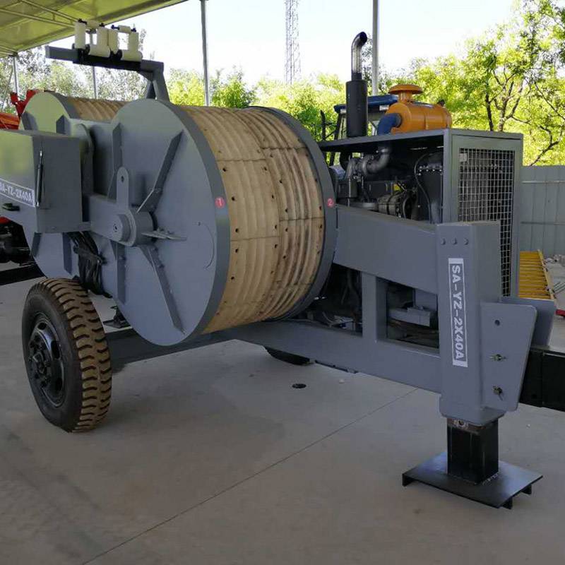 sayz2x40a液压张力机双线放线牵张机电力施工地线放线235牵张设备