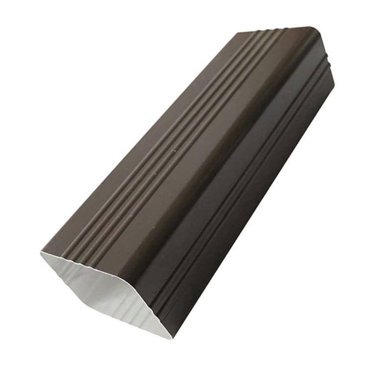 方形雨水管别墅天沟檐沟彩铝雨水管圆形水管落水系统